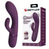 Pretty Love Vibrátor Kettős stimuláció, 10 mód, USB újratölthető Lila