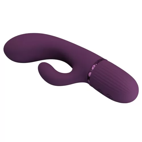 Pretty Love Vibrátor Kettős stimuláció, 10 mód, USB újratölthető Lila