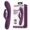 Pretty Love Vibrátor Kettős stimuláció, 10 mód USB újratölthető Lila