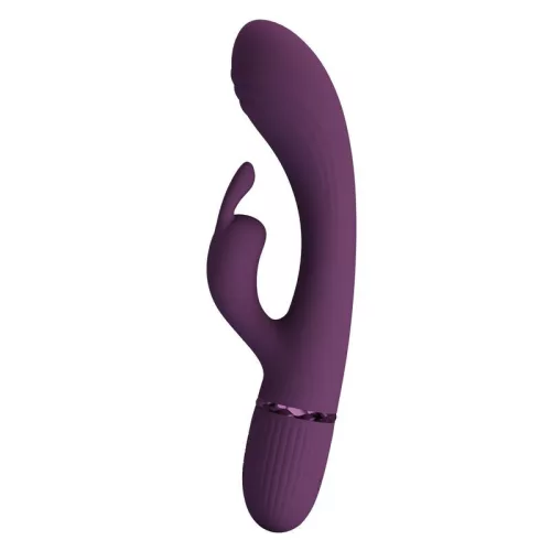 Pretty Love Vibrátor Kettős stimuláció, 10 mód USB újratölthető Lila