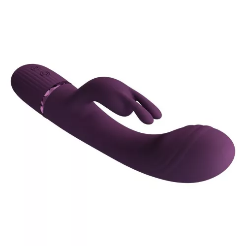 Pretty Love Vibrátor Kettős stimuláció, 10 mód USB újratölthető Lila