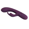 Pretty Love Vibrátor Kettős stimuláció, 10 mód USB újratölthető Lila