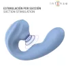 Intense Vibrátor Szívó, Pulsáló, Rezgő 14 cm Kék