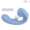 Intense Vibrátor Szívó, Pulsáló, Rezgő 14 cm Kék