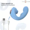 Intense Vibrátor Szívó, Pulsáló, Rezgő 14 cm Kék