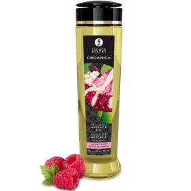 Shunga Organica ehető masszázsolaj - málnaízű, 240ml