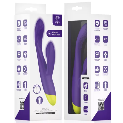 Intense Vibrátor USB újratölthető, 10 mód, G-pont és csiklóstimuláló, vízálló, 19 cm