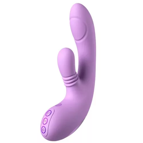 Fantasy For Her Rabbit vibrátor G-pont és csikló stimuláló, pulzáló,  USB töltésű lila