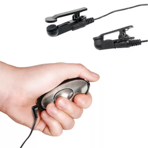 Fetish Fantasy Series Elektrostimuláló mellbimbóbilincs állítható intenzitás fekete