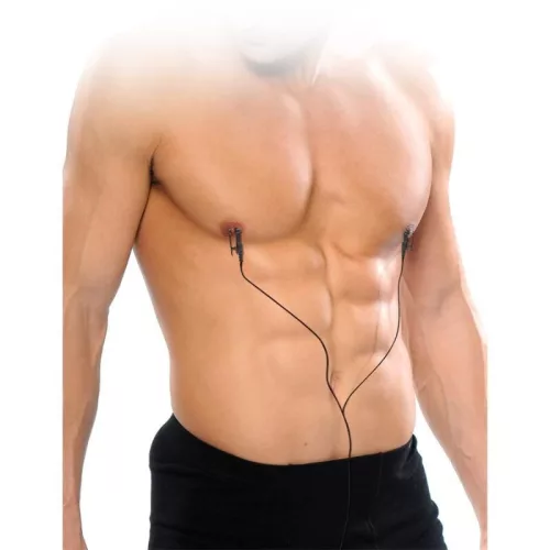 Fetish Fantasy Series Elektrostimuláló mellbimbóbilincs állítható intenzitás fekete