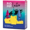 Romp Anál plug szett 3 méret szív alakú talp szilikon vízálló S-M-L fekete