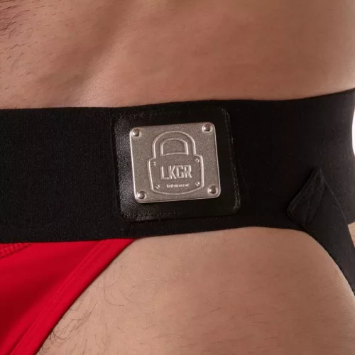 Locker Gear Jockstrap Provokatív, anatómiai zseb L piros