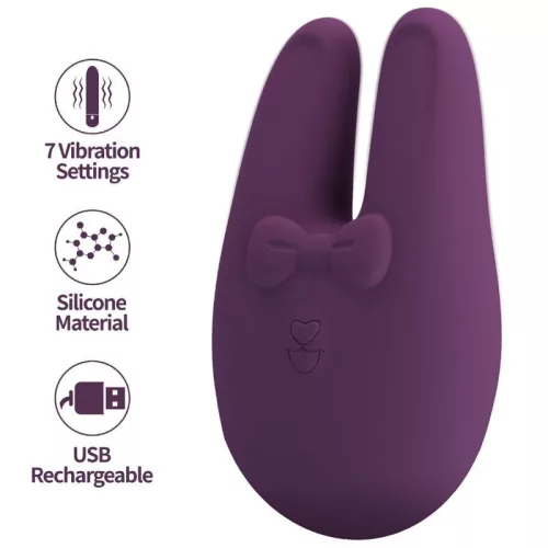 Romance Külső stimulátor 7 rezgésmód nyuszis dizájn szilikon