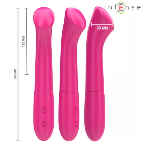 Paty vibrátor 10 rezgés, rugalmas, vízálló, USB-töltős 19 cm rózsaszín