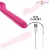 Paty vibrátor 10 rezgés, rugalmas, vízálló, USB-töltős 19 cm rózsaszín