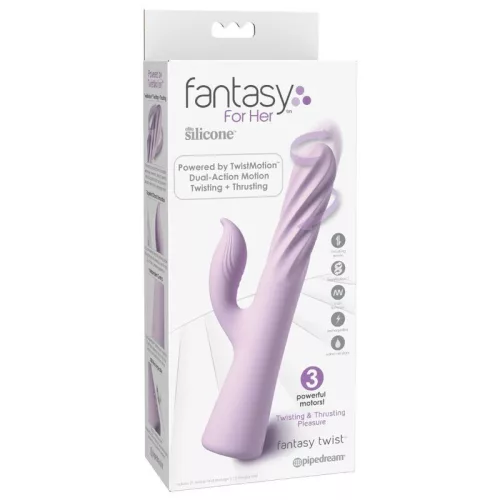 Fantasy For Her Vibrátor Twistmotion forgó és lökő, 10 mód lila
