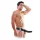 Fetish Fantasy – 19 cm-es vibráló üreges strapon – fekete
