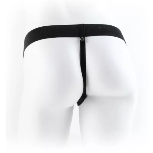 Fetish Fantasy – 27,9 cm hosszú rezgő strapon vibrátor golyókkal