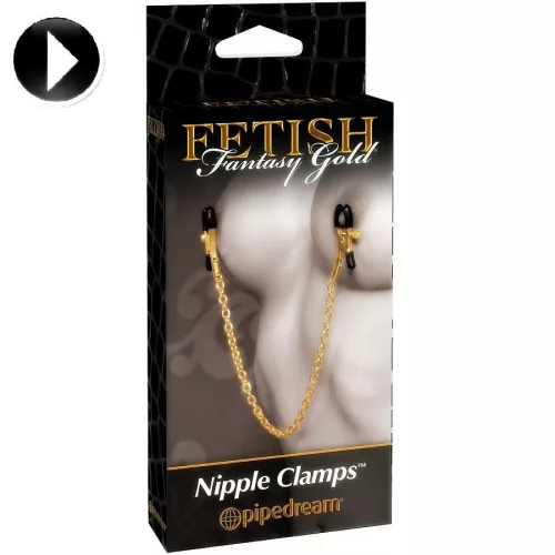 Fetish Fantasy Gold – prémium mellbimbó csipesz