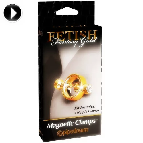 FETISH FANTASY GOLD – mágneses csipeszek érzéki játékhoz