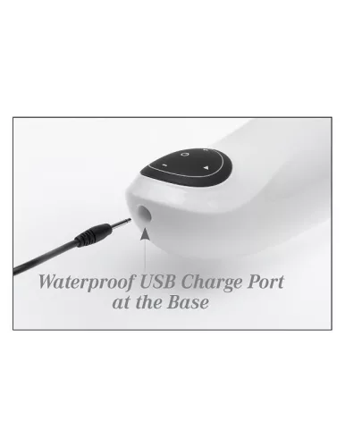 EXTREME TOYZ – prémium usb péniszmaszturbátor fehér