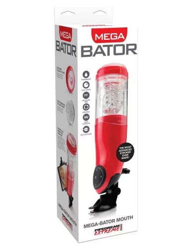EXTREME TOYZ PDX MEGA BATOR – USB-s férfi maszturbátor, száj formájú