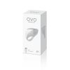 OVO A1 USB újratölthető péniszgyűrű - fehér/króm
