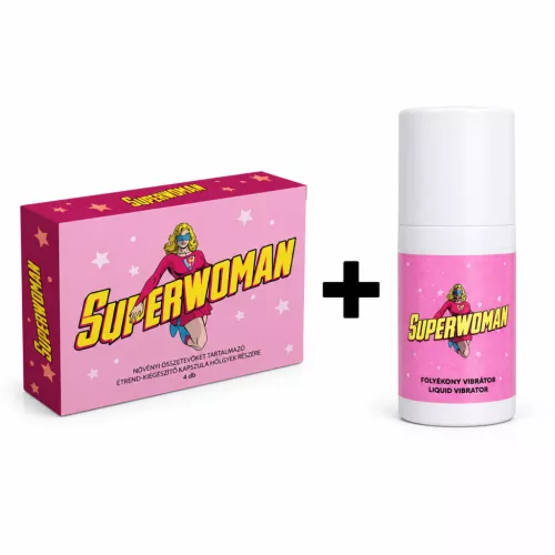 SUPERWOMAN - 4 DB + Superwoman folyékony vibrátor - 15 ml csomag
