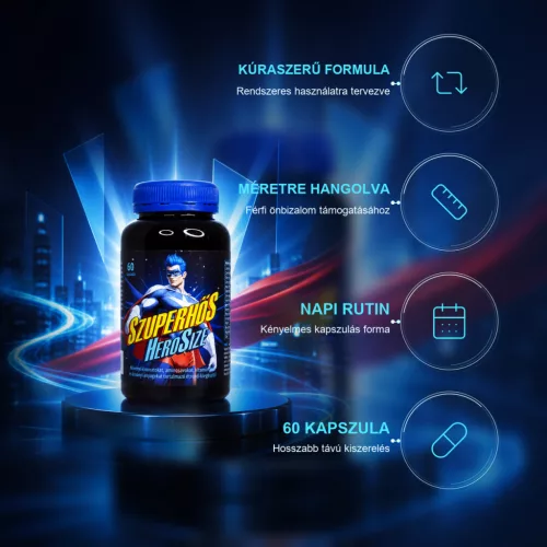 Szuperhős Hero Size méretnövelő kapszula - 60 db