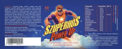 Szuperhős Power Up kúraszerű potencianövelő kapszula - 60 db