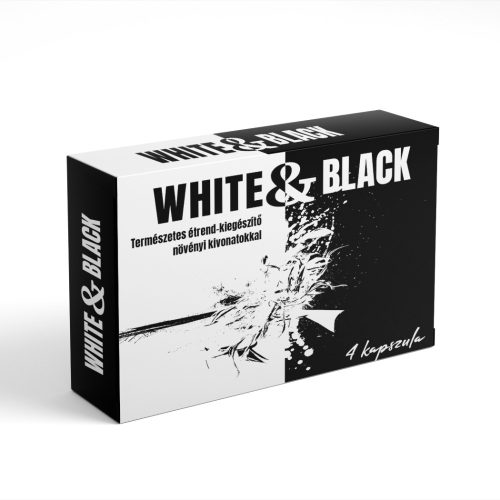 Potencianövelő | White&Black Kapszula Férfiaknak 4db