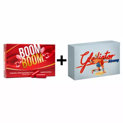 BOOM BOOM - 2 DB + Gladiátor Strong - 4 db kapszula csomag