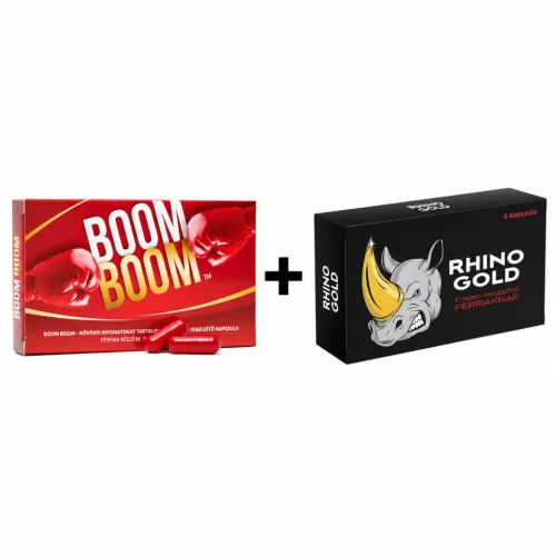 BOOM BOOM - 2 DB + Rhino Gold - 6 db kapszula csomag