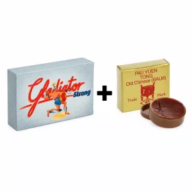   Gladiátor Strong - 4 DB + Pau Yuen Tong magömléskésleltető krém - 8 g csomag