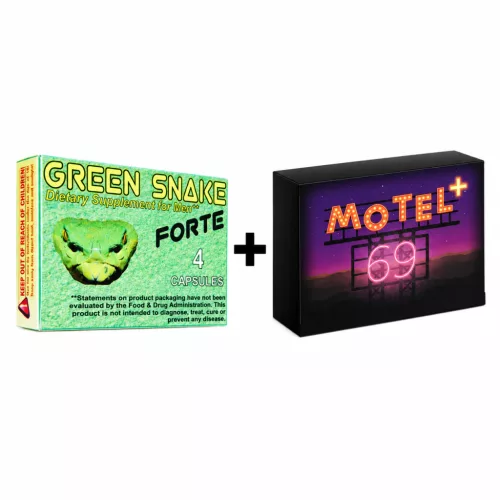 Green Snake Forte kapszula – 4 db + Motel 69+ kapszula – 2 db csomag