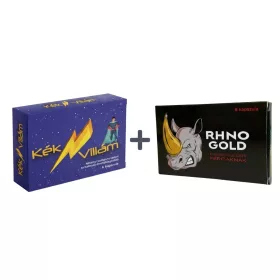 KÉK VILLÁM - 6 DB + RHINO GOLD - 6 DB csomag