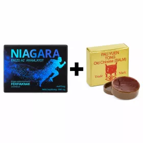   Niagara - 4 DB + Pau Yuen Tong magömléskésleltető krém - 8 g csomag