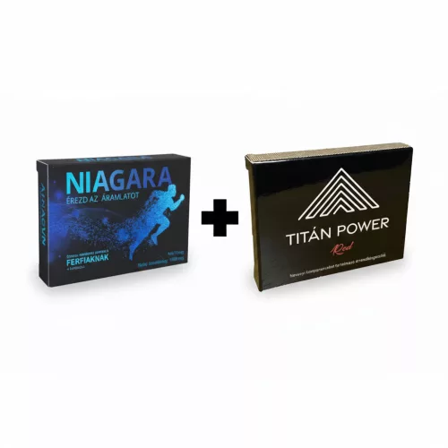 Niagara Potencianövelő Férfiaknak - 4 db + Titán Power Red Kapszula Férfiaknak 3db