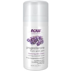   NOW Progesterone from Wild Yam with Lavender Balancing Skin Cream 3 oz. (85 g)