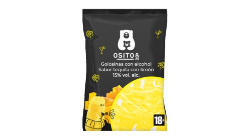 TEQUILA-CITROM ízű alkoholos gumicukor 120g - 30db