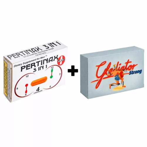 PERTINAX 3IN1 PLUS - 4 DB + Gladiátor Strong - 4 db kapszula csomag