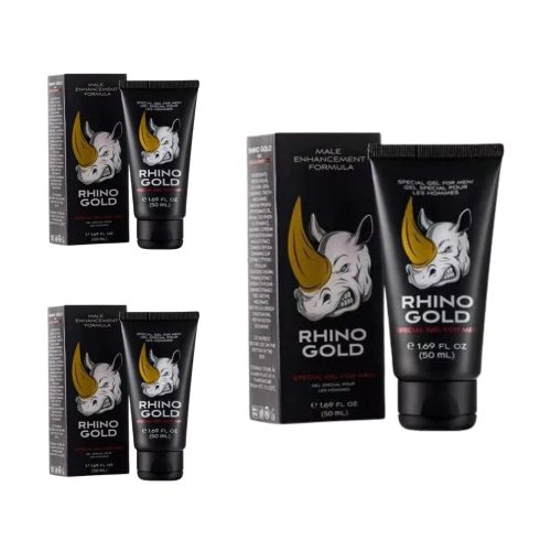 2+1 akció - Rhino Gold Potencianövelő és Erekció Gél Férfiaknak (50ml) csomag