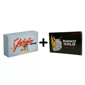   RHINO GOLD - 6 DB + GLADIÁTOR STRONG KAPSZULA FÉRFIAKNAK - 4 db csomag
