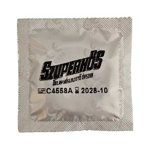 Szuperhős Delay Lidokainos Késleltető óvszer 1 db