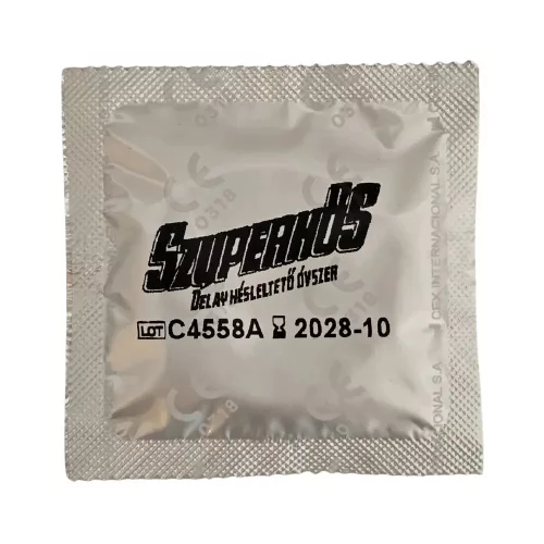 Szuperhős Delay Lidokainos Késleltető óvszer - 3 db