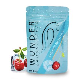   Ízesített fogpiszkáló utántöltő - mentolos cseresznye ízű 100 db