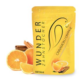   Ízesített fogpiszkáló utántöltő - fahéjas narancs ízű 100 db