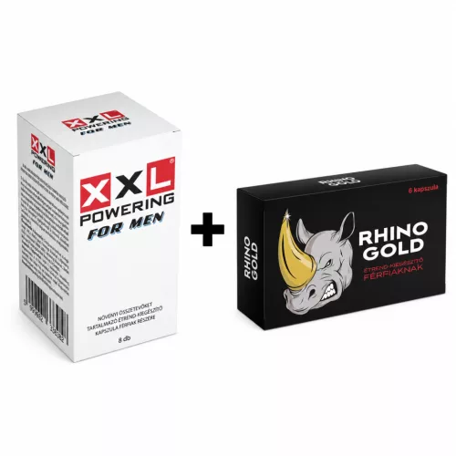 XXL POWERING FOR MEN - 8 DB + Rhino Gold - 6 db kapszula csomag