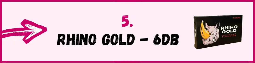 Rhino Gold potencianövelő kapszula