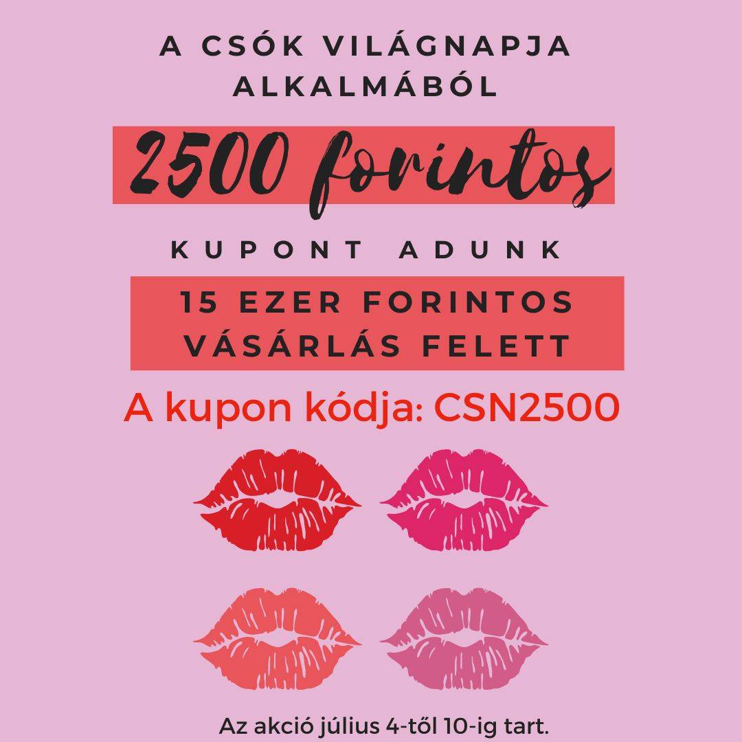 2500 Ft-os kupon, a csók világnapja alkalmából!